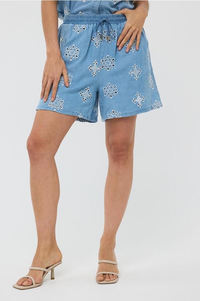 SHORTS CHAMBRAY HS25 28210 600 blue